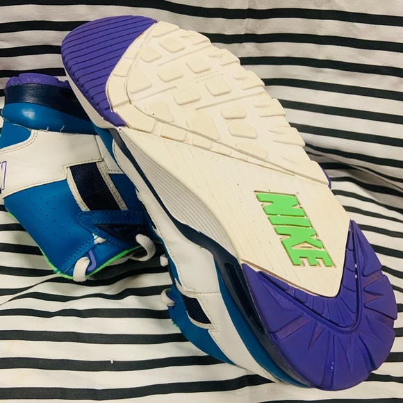 •Nike Air Trainer SC GS Imperial Blue Scream Green Shoes (2019)• - Picture 6 of 10